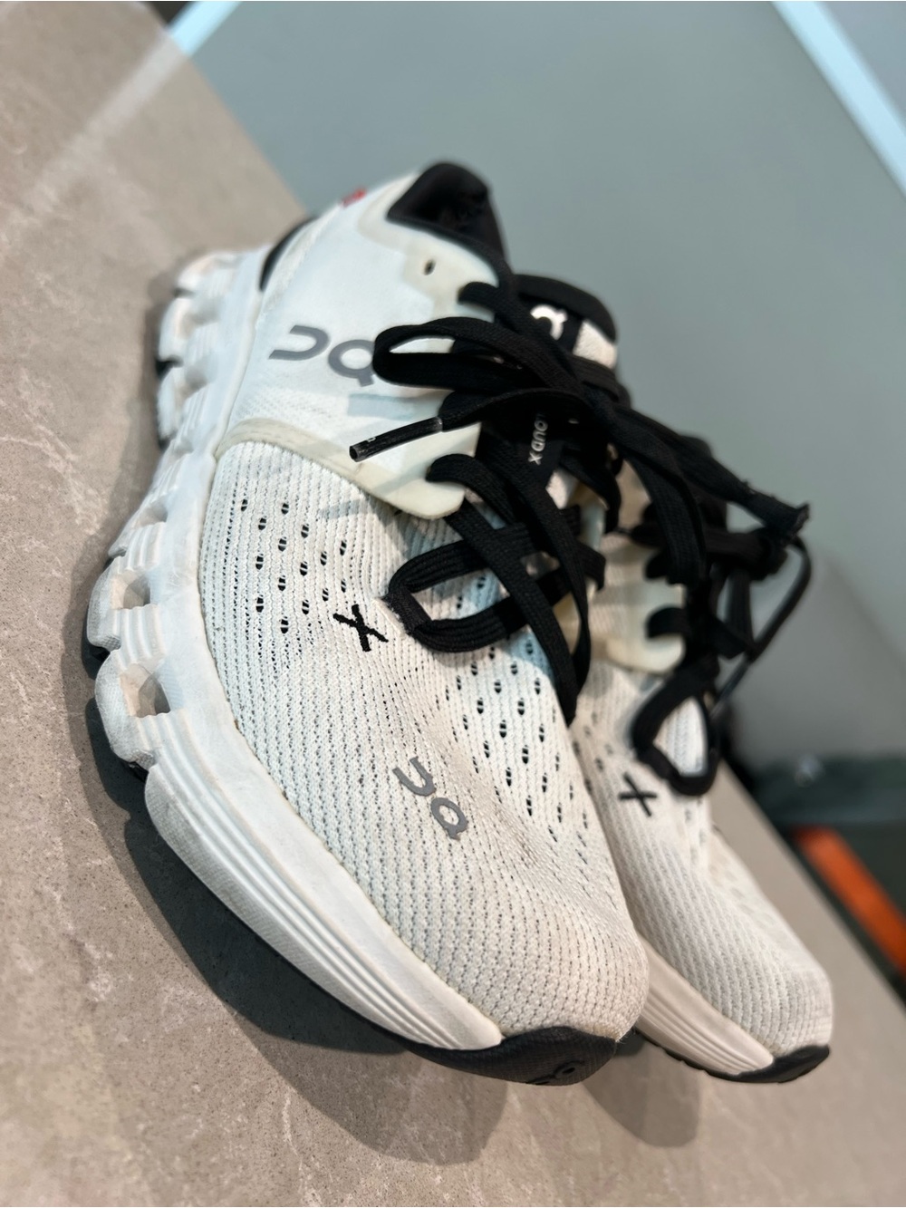 On Running Women's Sneakers White with Black Accents